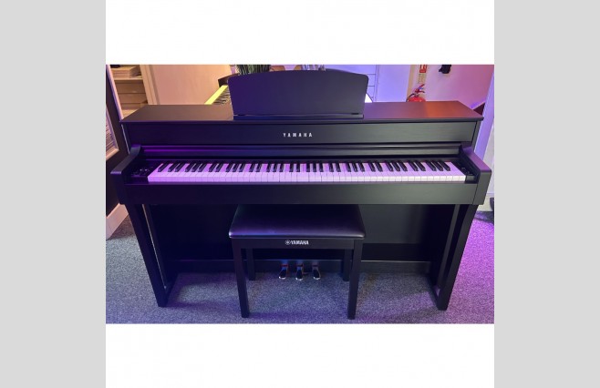 Yamaha CLP635 Black Satin Digital Piano, Used - Complete Package (SN:BCZP01013) - Image 1